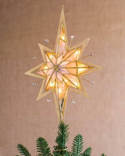 Lighted Bethlehem Star Tree Topper
