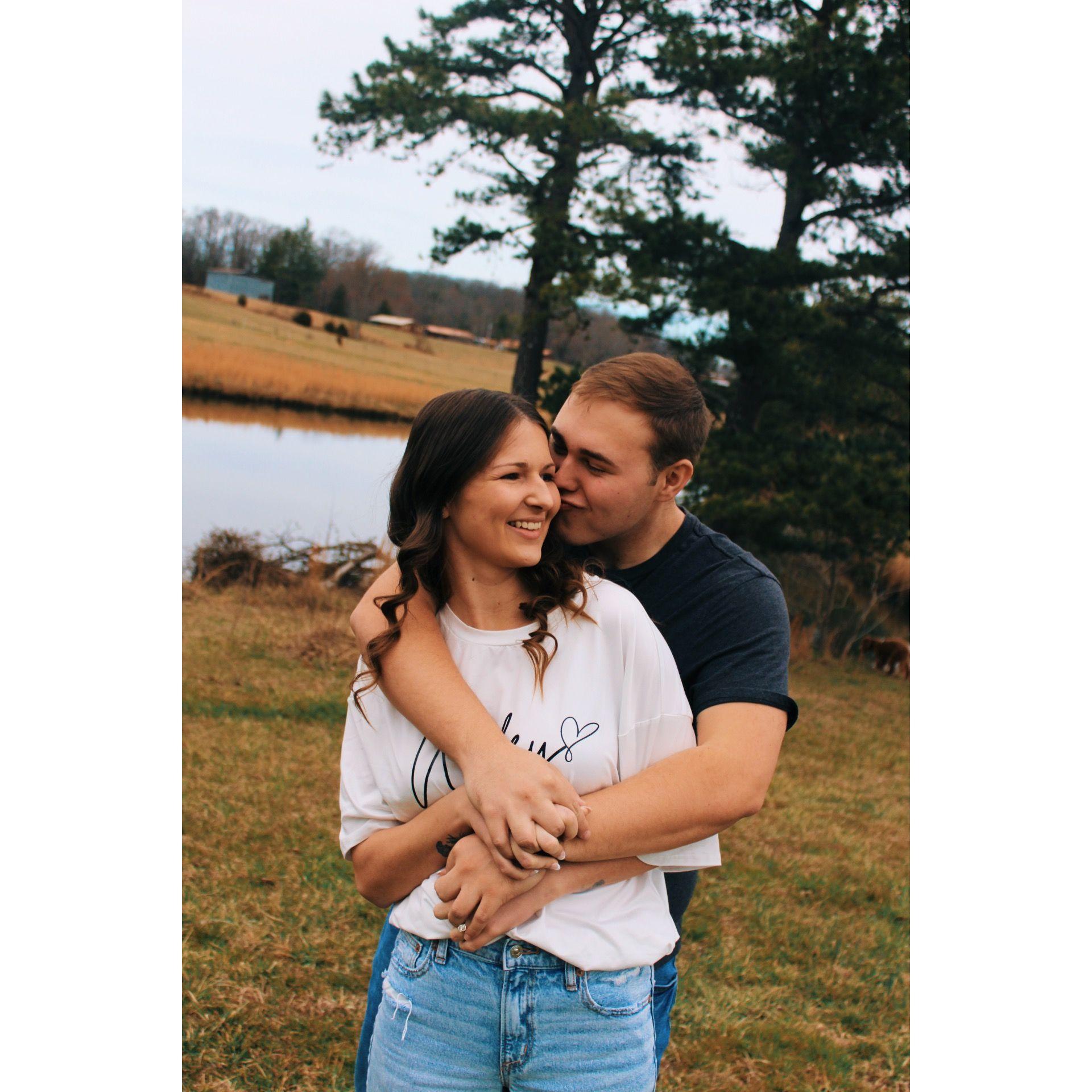 More engagement photos taken on Ella's mom's land! Making them even more special to the both of us!