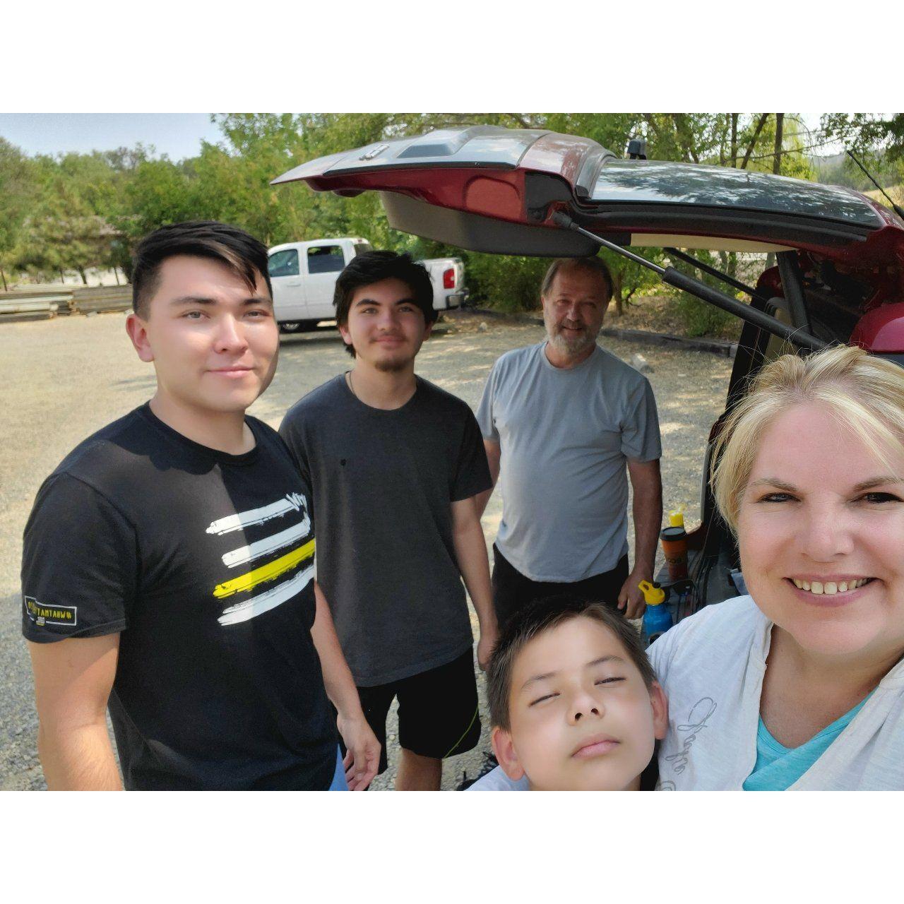 Camping & Whitewater rafting became a family event Aug 2021