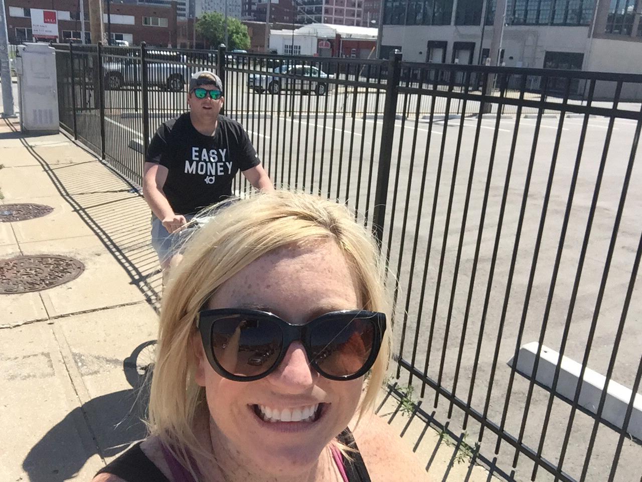 One of many adventures crusin bikes to Brookside for favorite sandwiches