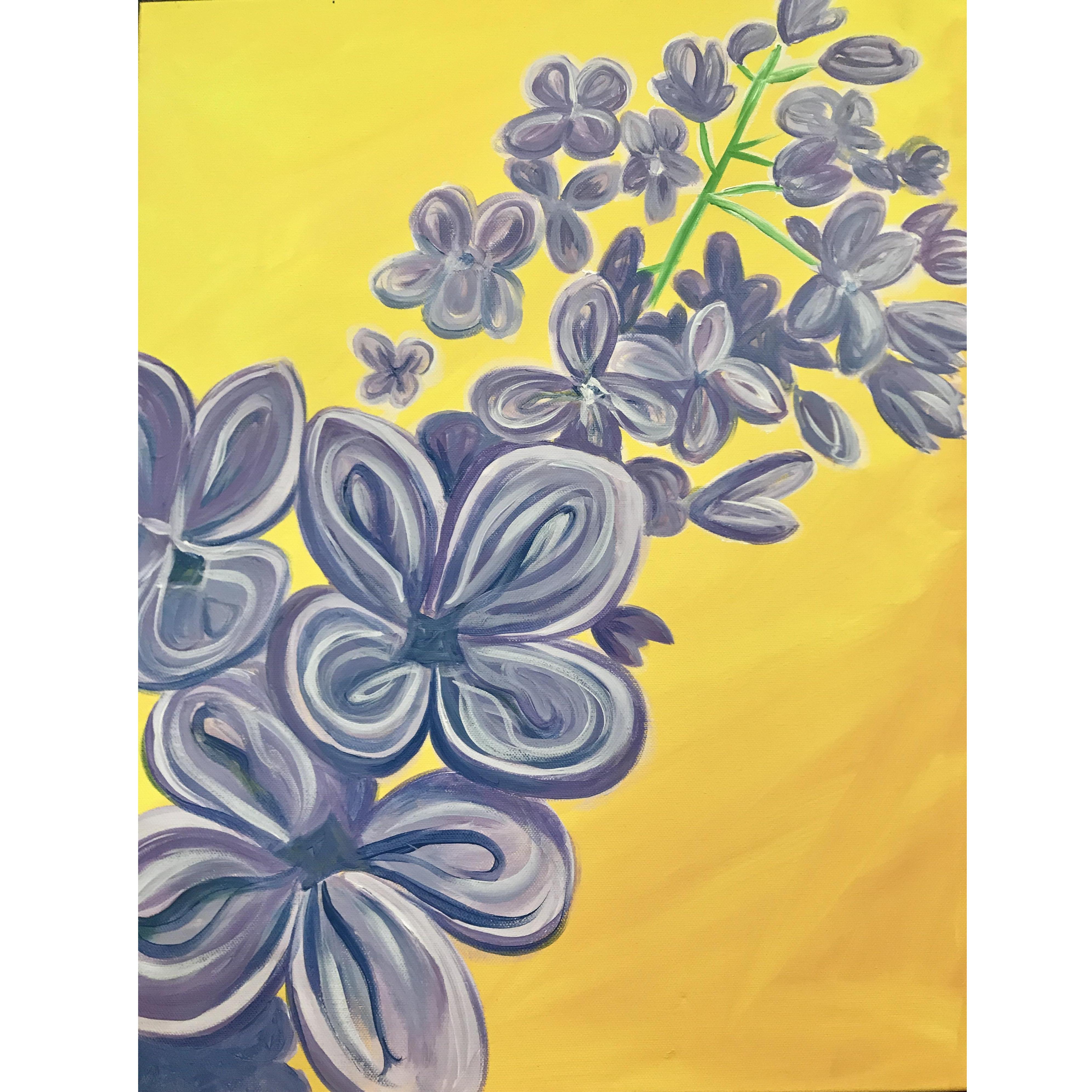 Lilac 
Acrylic on Canvas
14x20
Suggested Price: $100