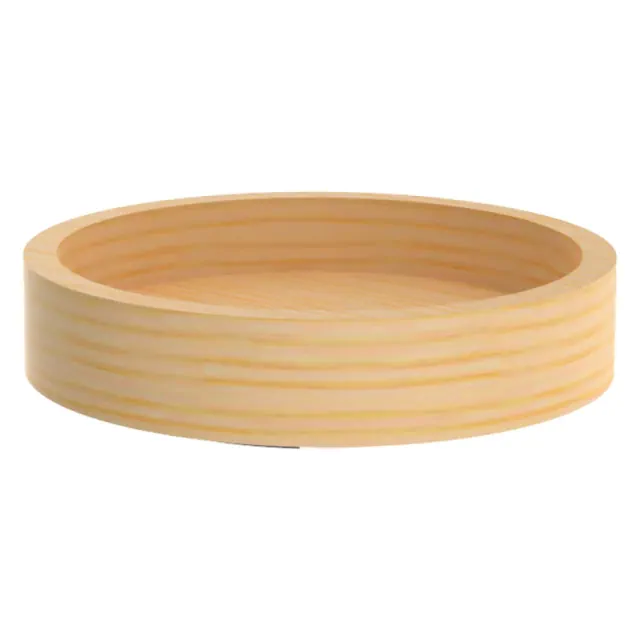 Rev-A-Shelf 10" Single Full Circle Lazy Susan Organizer for Corner Kitchen Cabinets, Wooden Turntable Storage Tray with Swivel Bearings,4WLS001-10-B52
