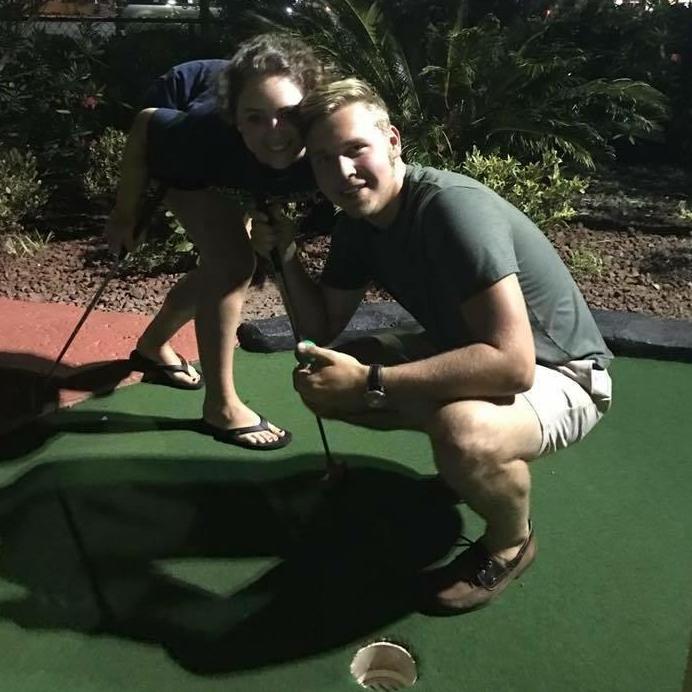 It might be blurry, but when you both get a hole-in-one on the same hole, it's cause for a picture #PowerCouple