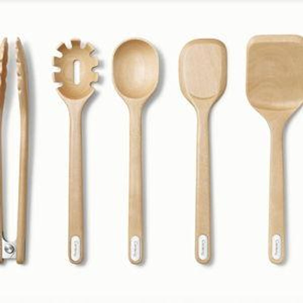 5-Piece Wooden Cooking Utensils
