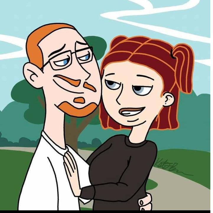 My sister made us into Kim Possible and Ron Stoppable because I love that show