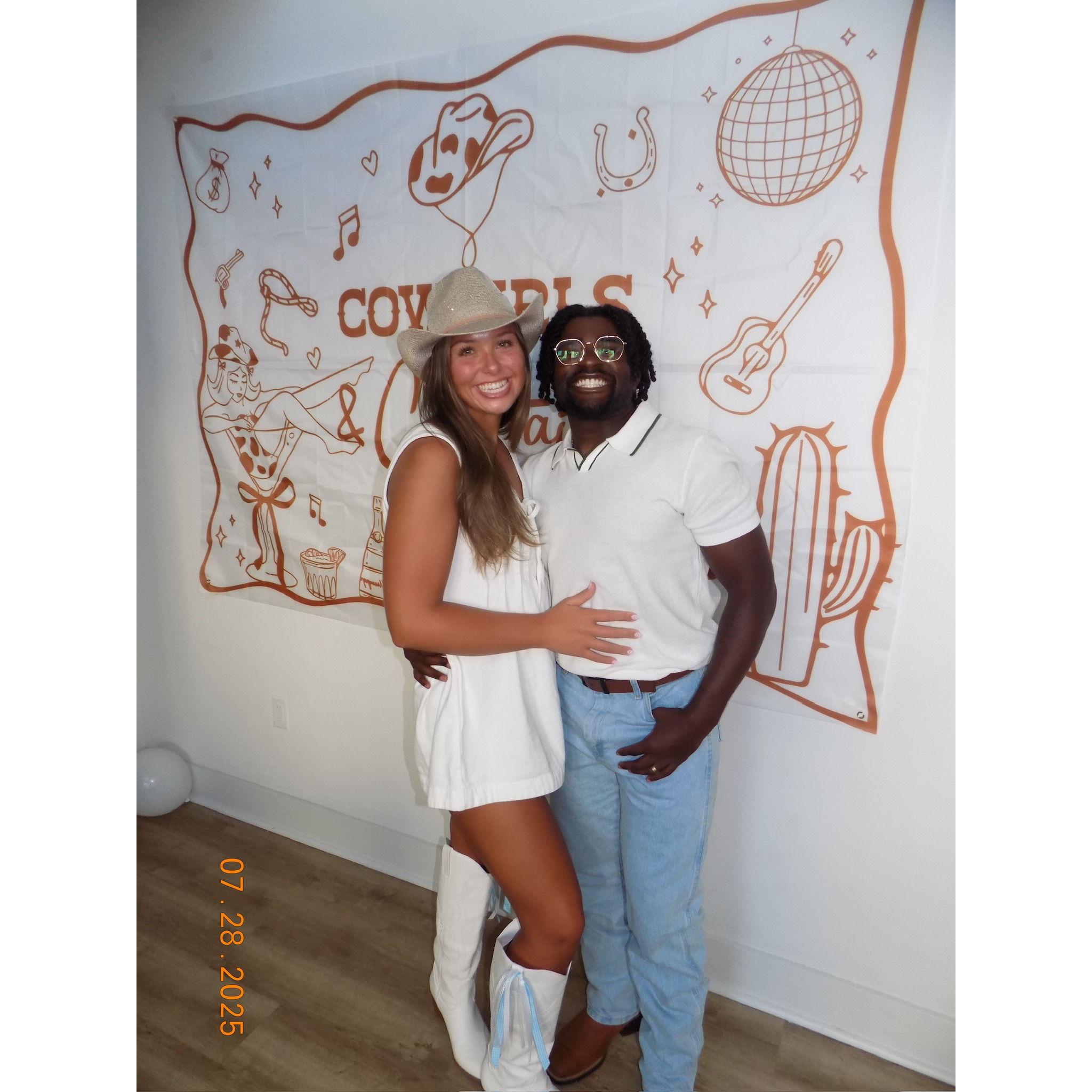 Cowgirls and cocktails night for bach trip!