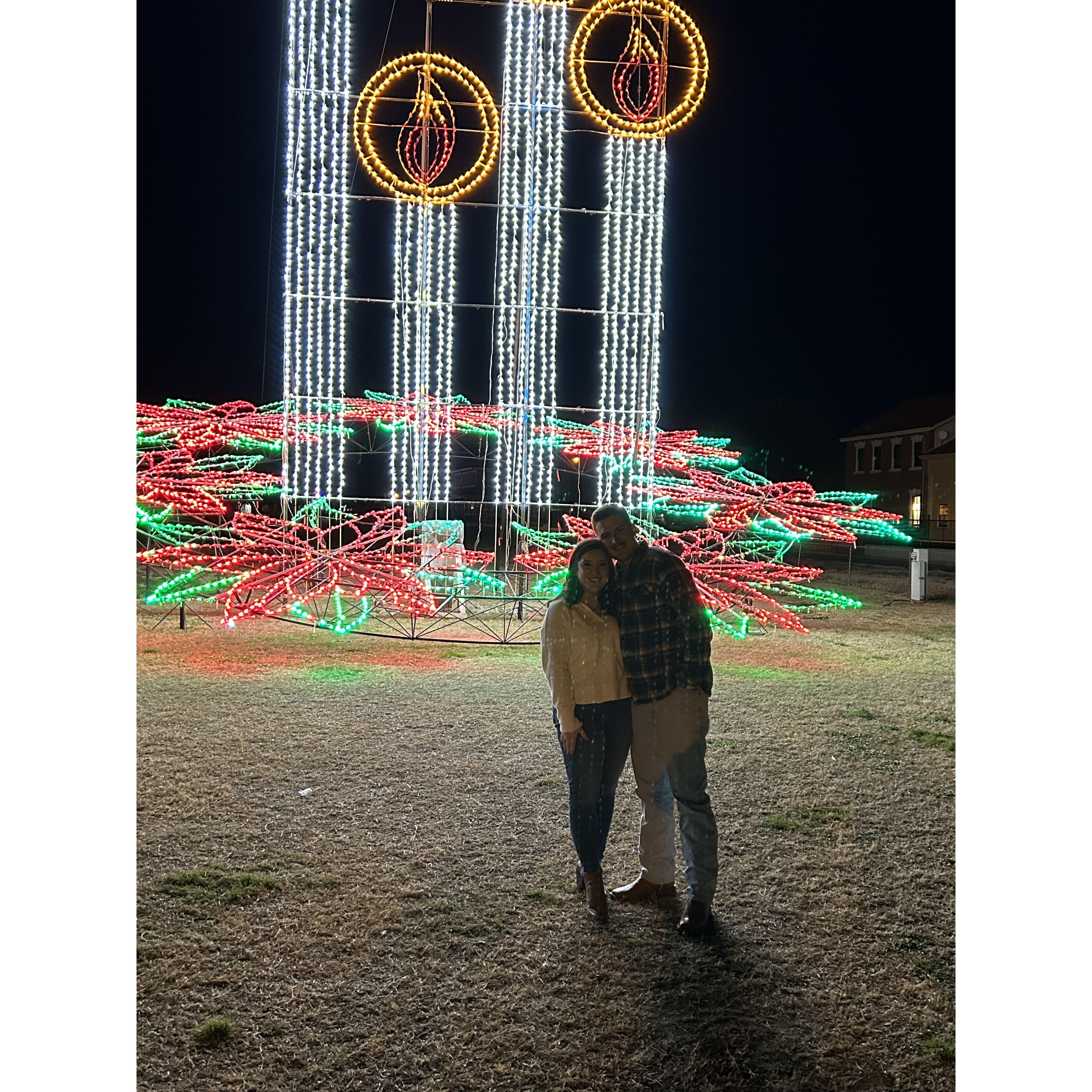 Our first picture as an engaged couple!