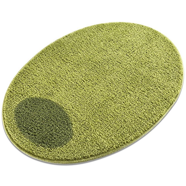 Olive Rug – Ultra Soft Green Accent Rug for Kitchen, Bathroom, Bedroom, or Living Room – 32"x22.5" Unique Plush Shag Indoor Carpet