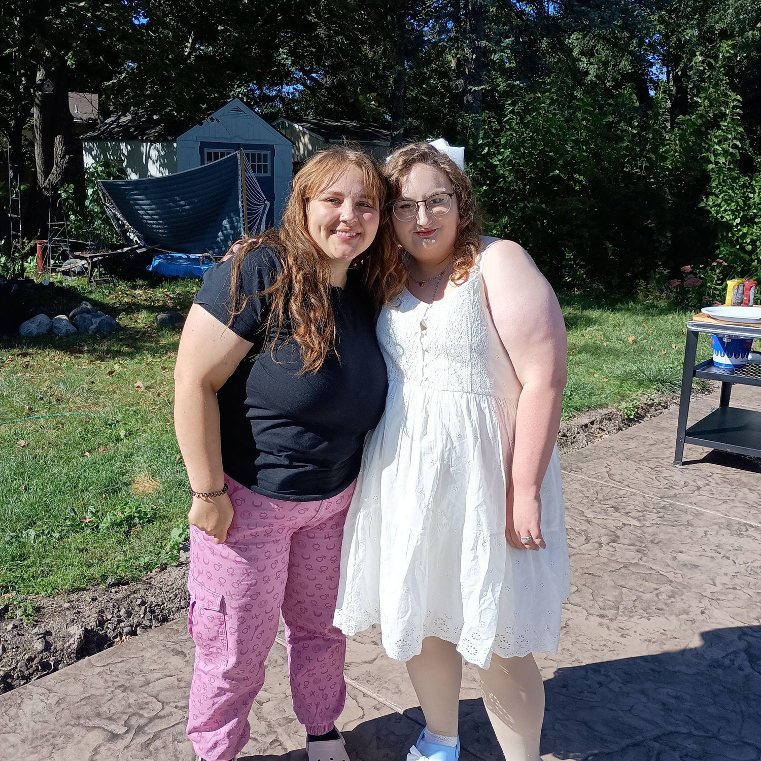 Engagement party photo with Miranda(Sister/Personal attendant)!