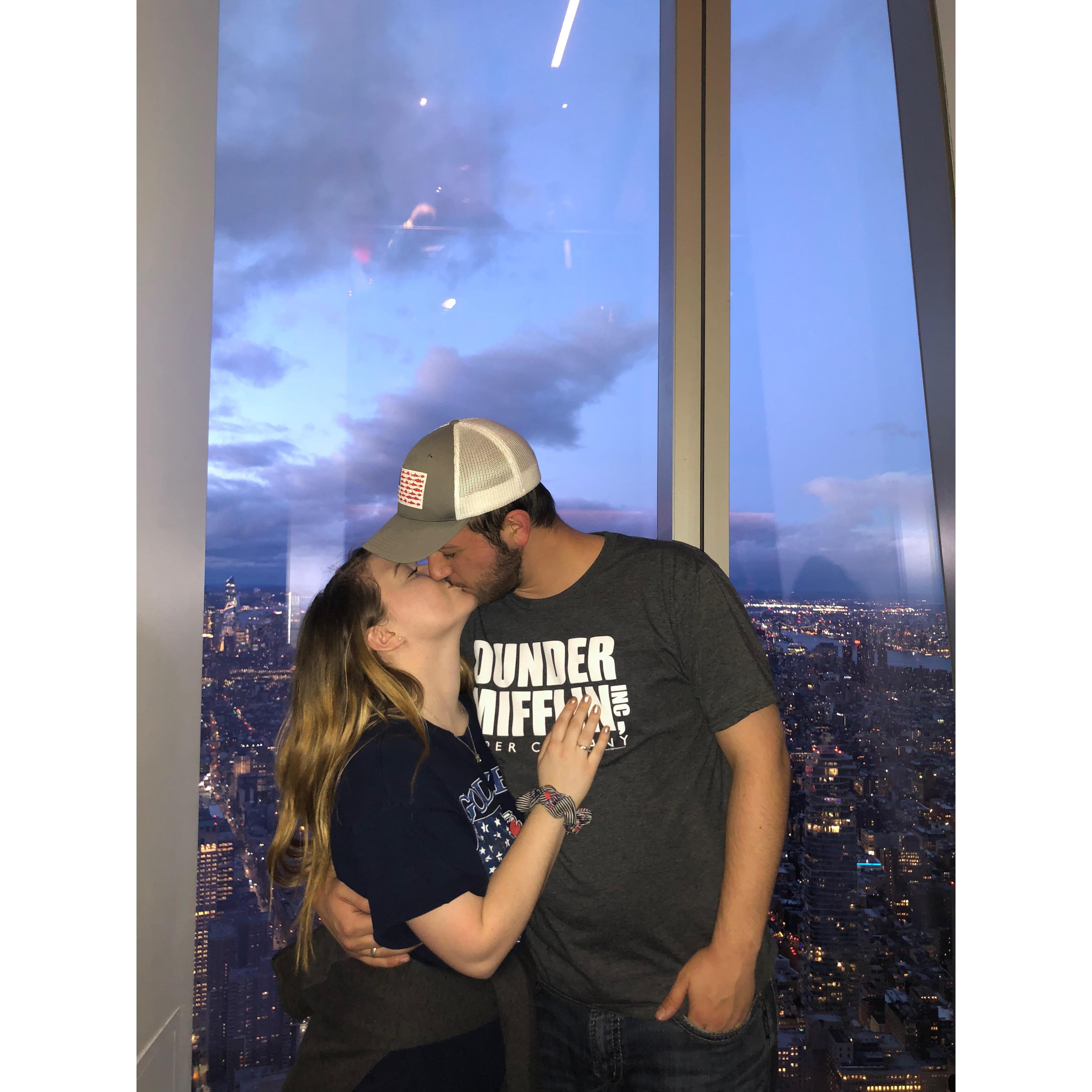 On top of the world! This picture was taken on the 102nd floor of the Freedom Tower in NYC.