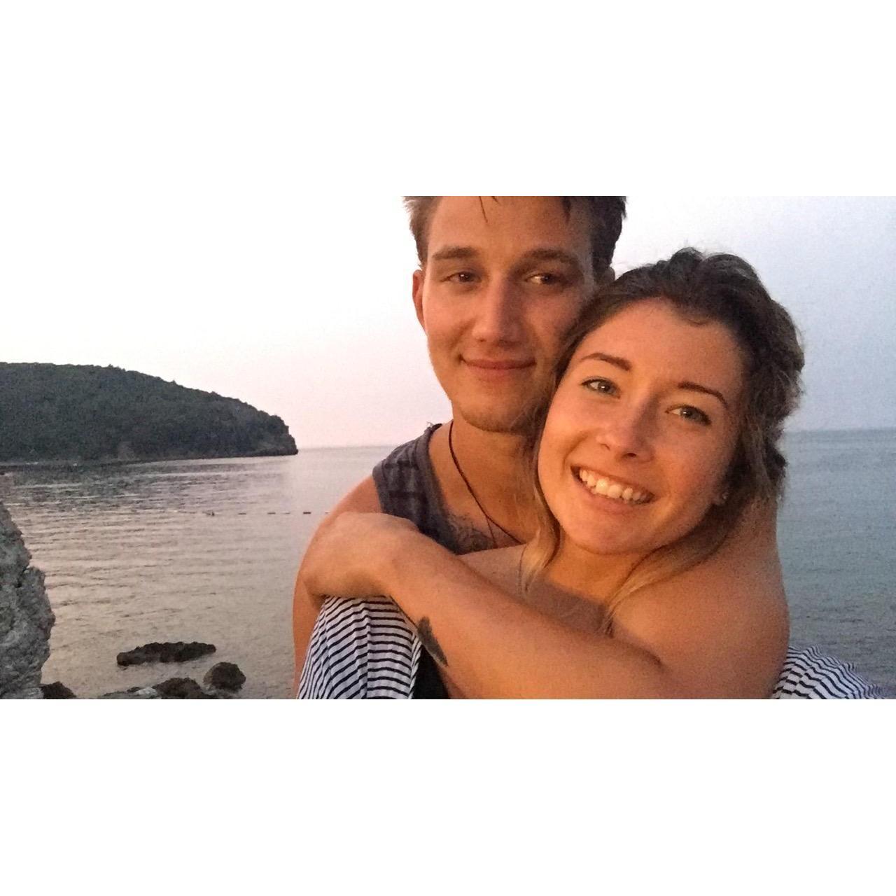 Sunset in Budva, Montenegro