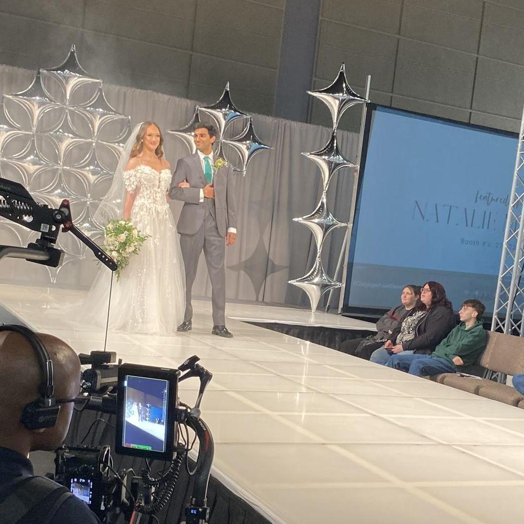 In January of 2024, Maryn and Abhilash modeled in a bridal fashion show together. Little did Maryn know... she would soon be his bride!