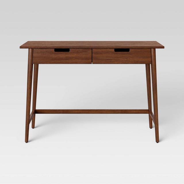 Ellwood Mid Century Modern Wood Desk with Storage Brown - Project 62™