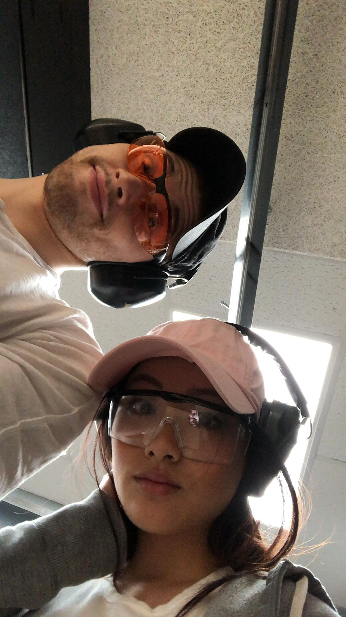 Lynsee's first time at the range