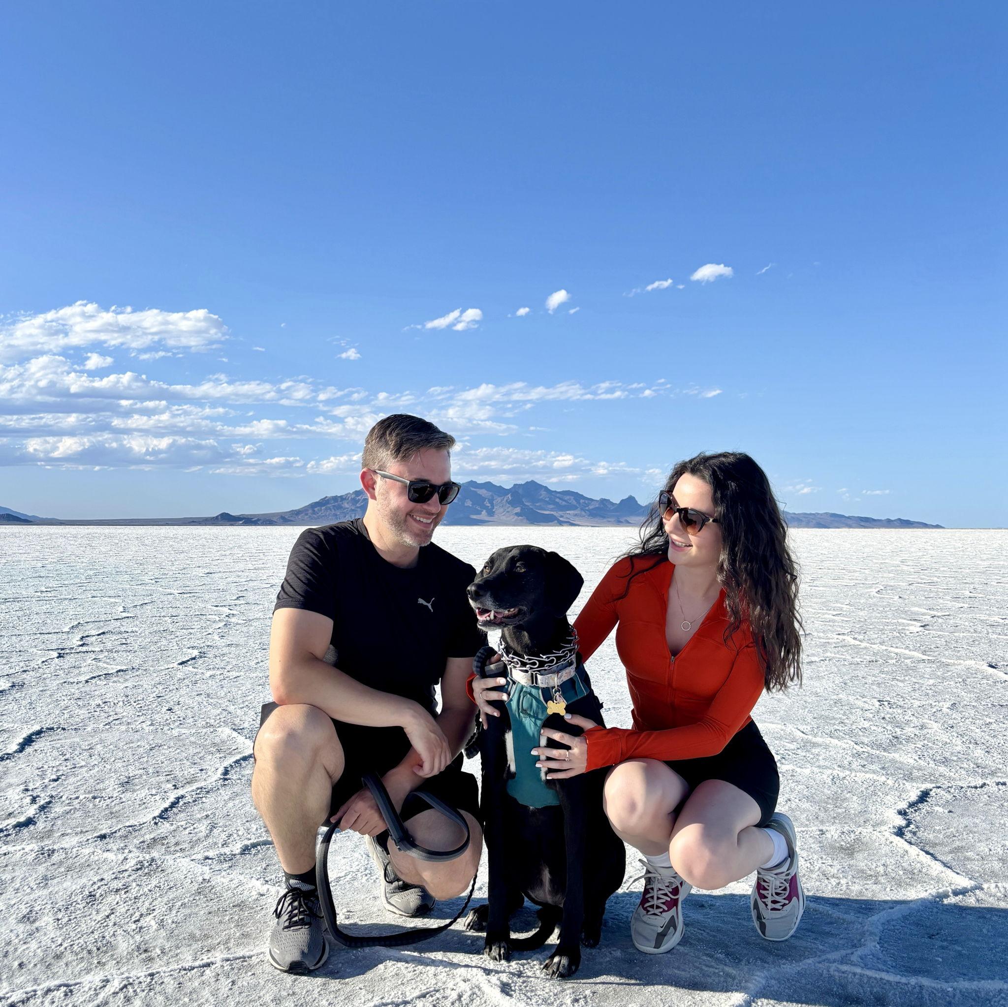 We took Lilah to the Bonneville Salt Flats and she was the real star.