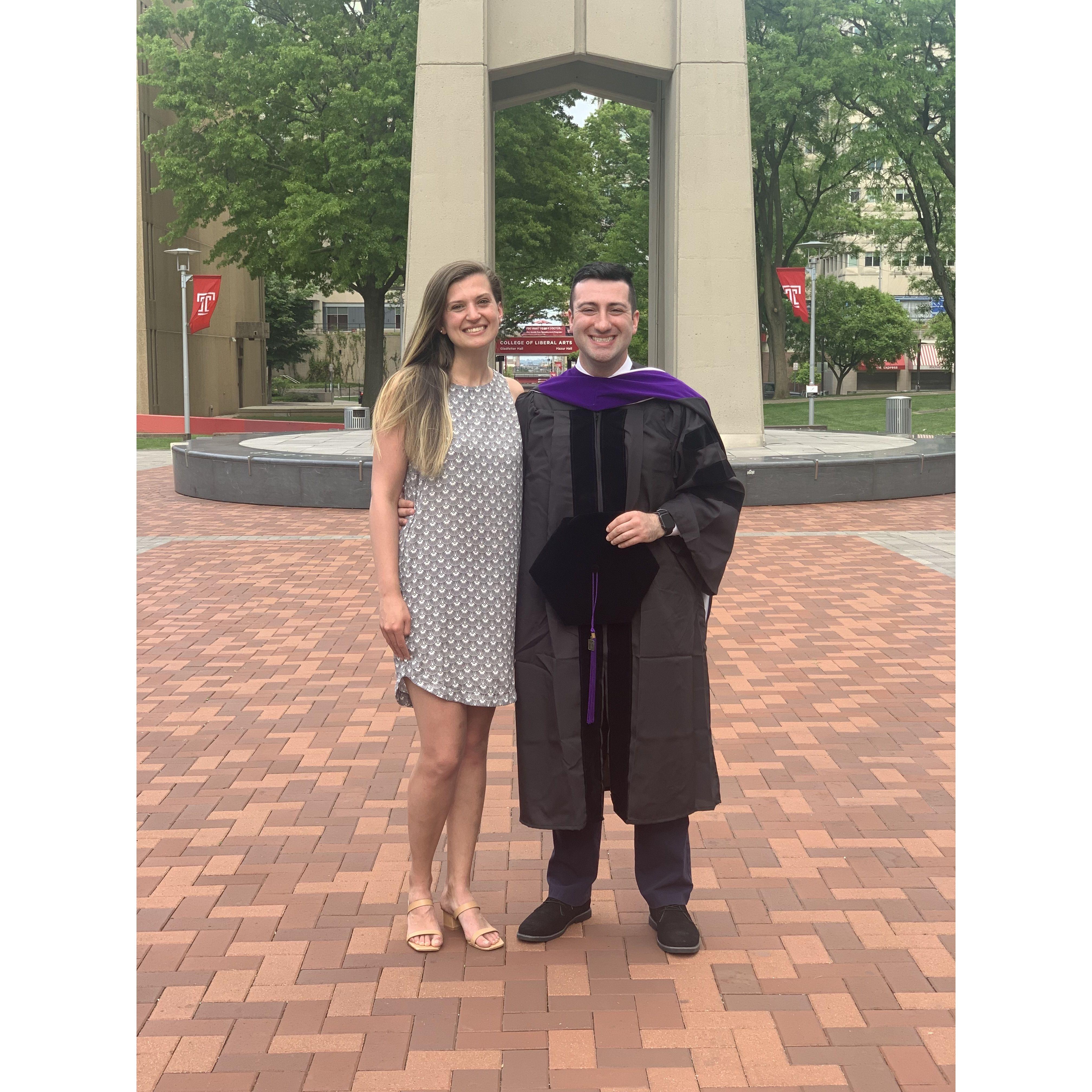 Taylor's graduation ceremony from Temple Law - May 2022