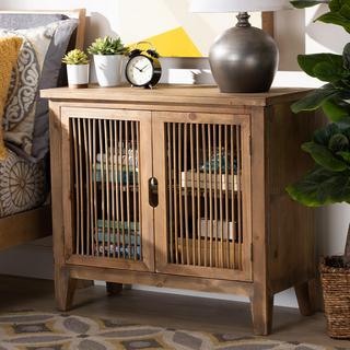 Clement 2-Door Spindle Storage Cabinet