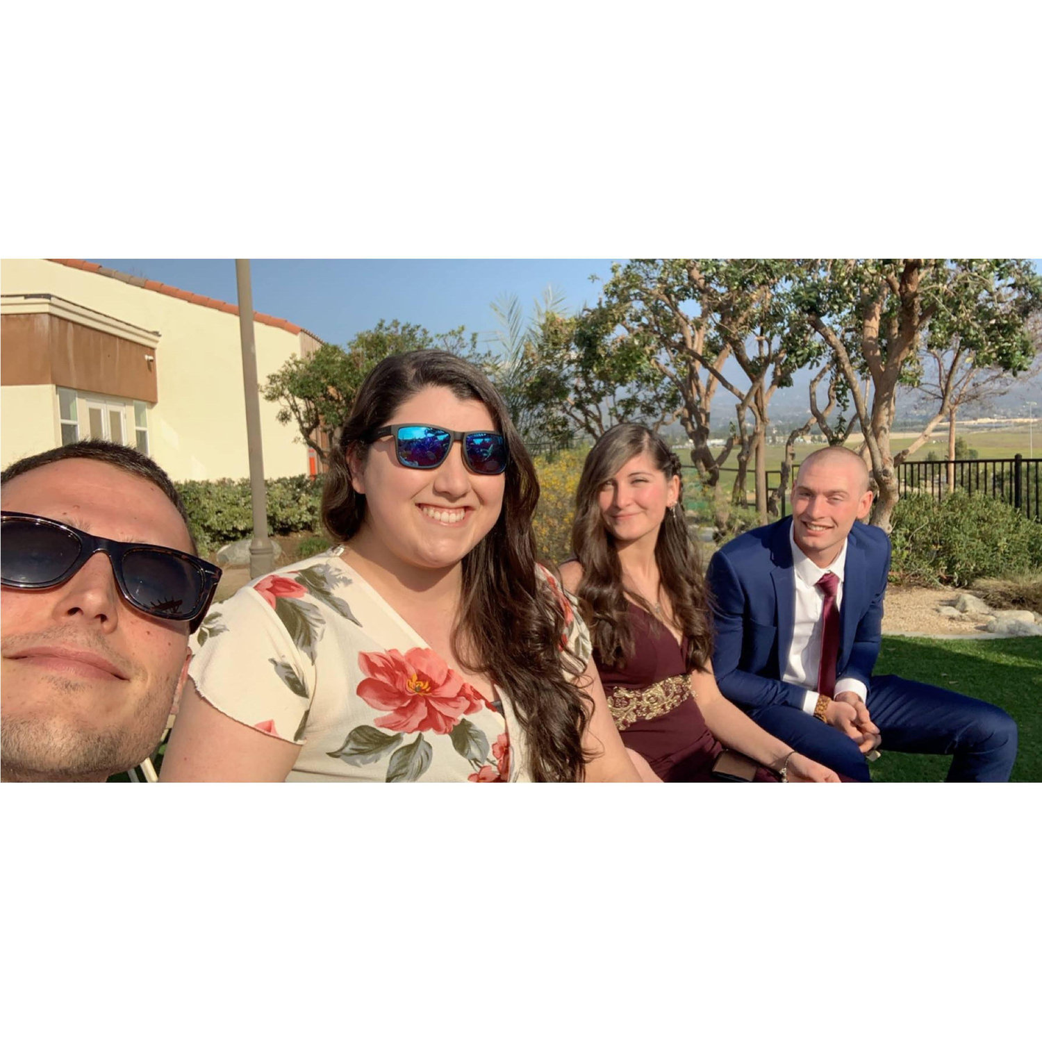 We accidentally ended up matching the bride party