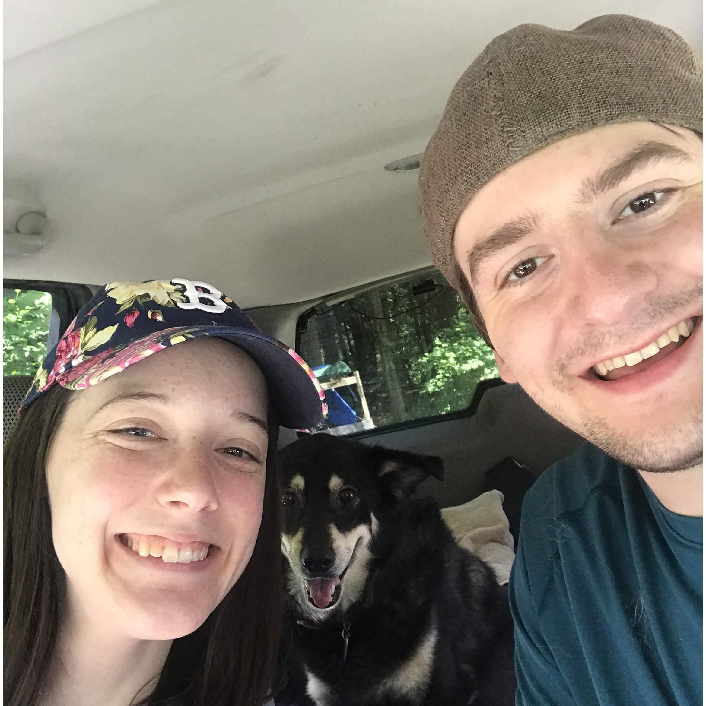 We enjoyed a secluded vacation with Jake's family (and dog, Sam!) in Otis, Massachusetts.  July 1, 2019.