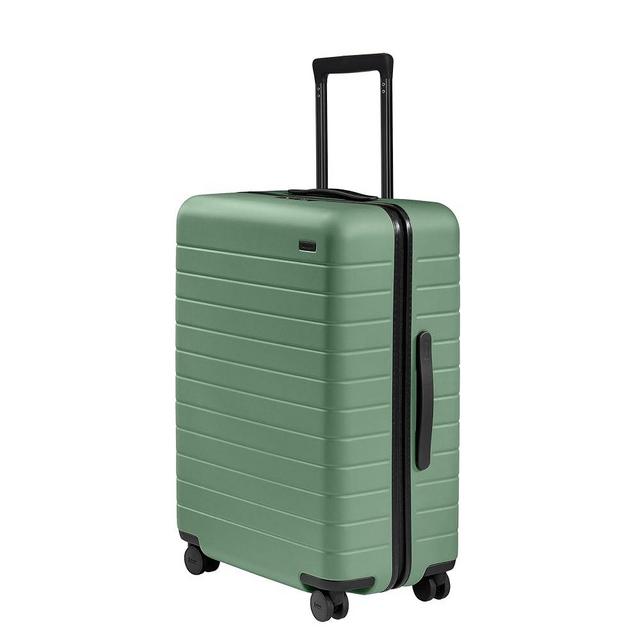 Away Medium Checked Luggage, Lightweight Hard Shell Suitcase with Spinner Wheels, Durable Rolling Luggage, TSA Lock, 26 Inch, Sea Green