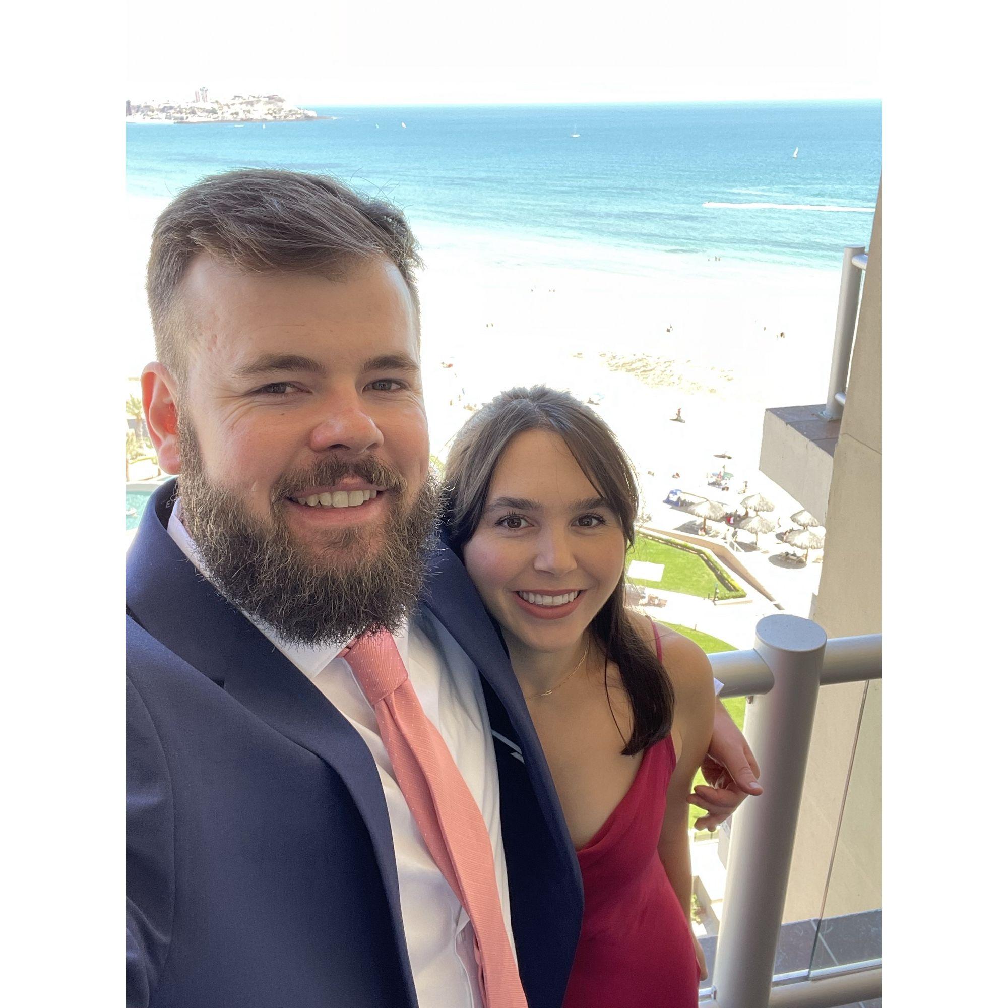 At our friend's wedding in Mexico