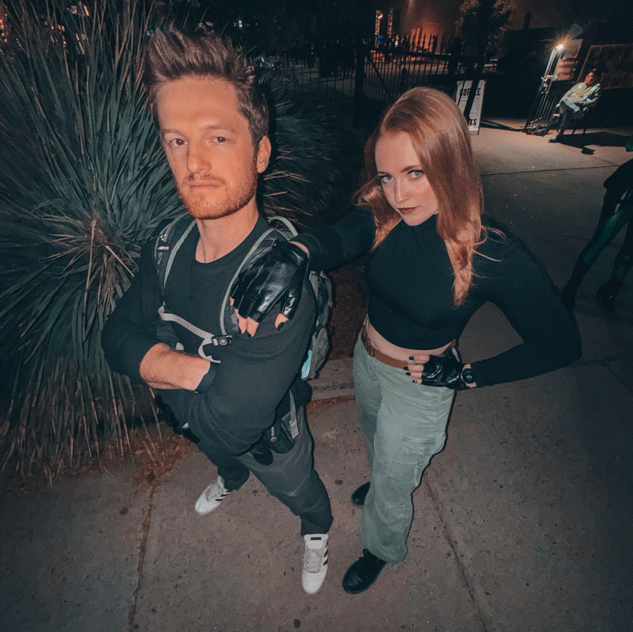 Halloween 2023 - Kim Possible and Ron Stoppable. Not pictured is Baylee (MOH) as Shego (an epic trio if you ask us!)