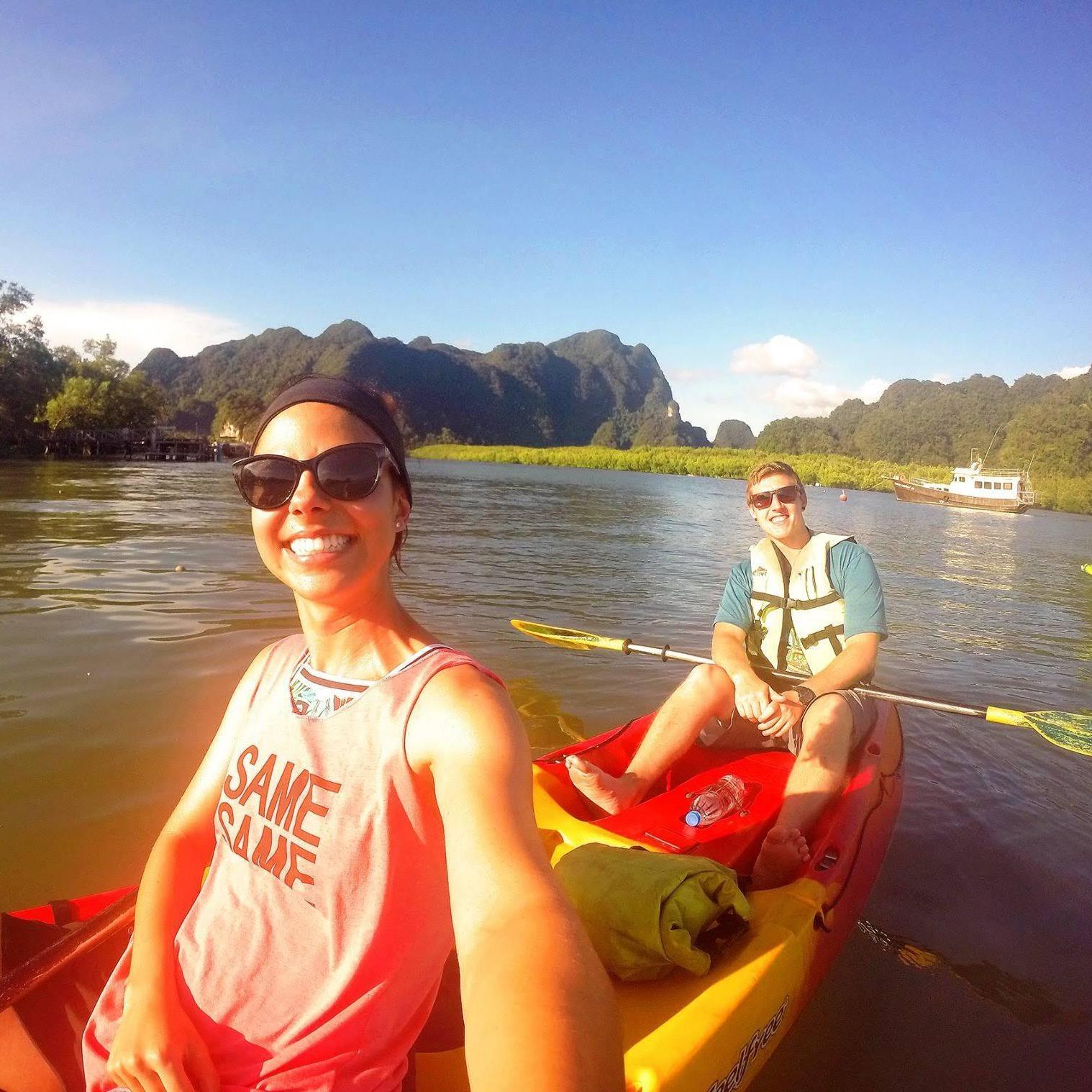 Last day of Thailand, we did a kayak tour in the province of Krabi