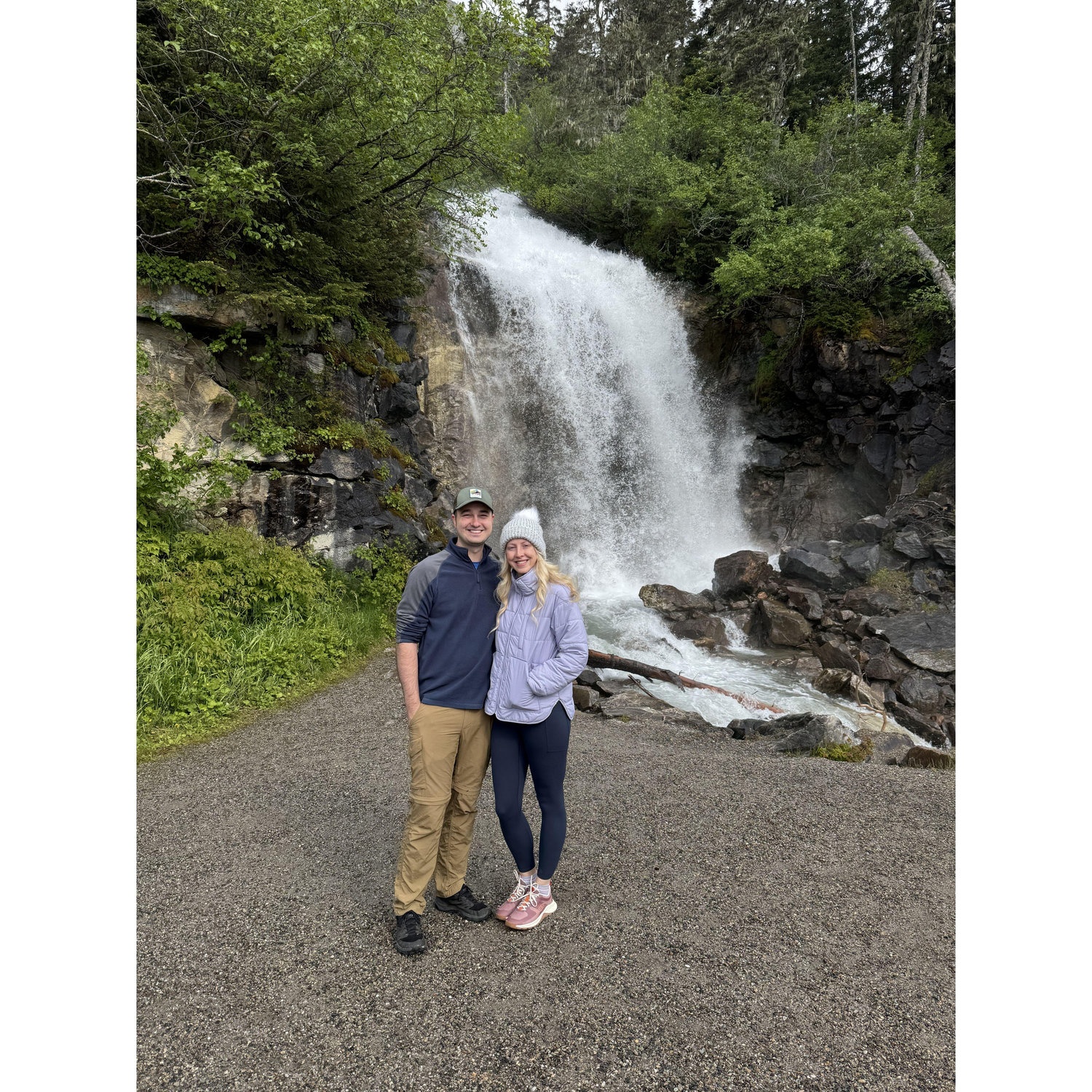 Bridal Falls along Alaskan Highway