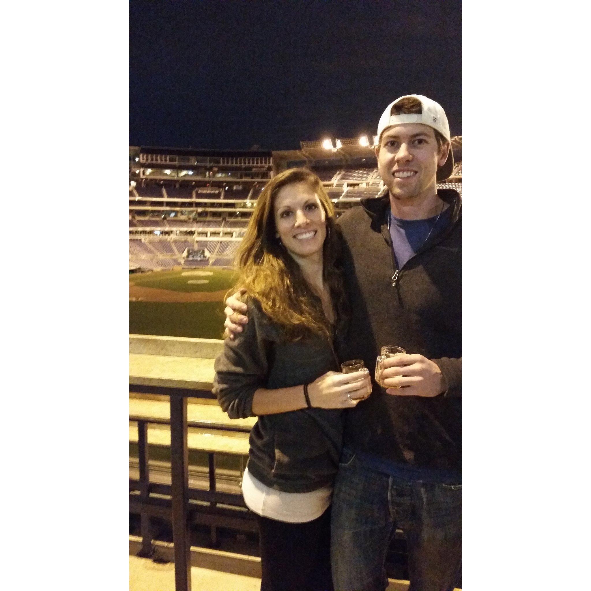 Our first time in the Nationals Ball Park (by way of Beer Fest)!