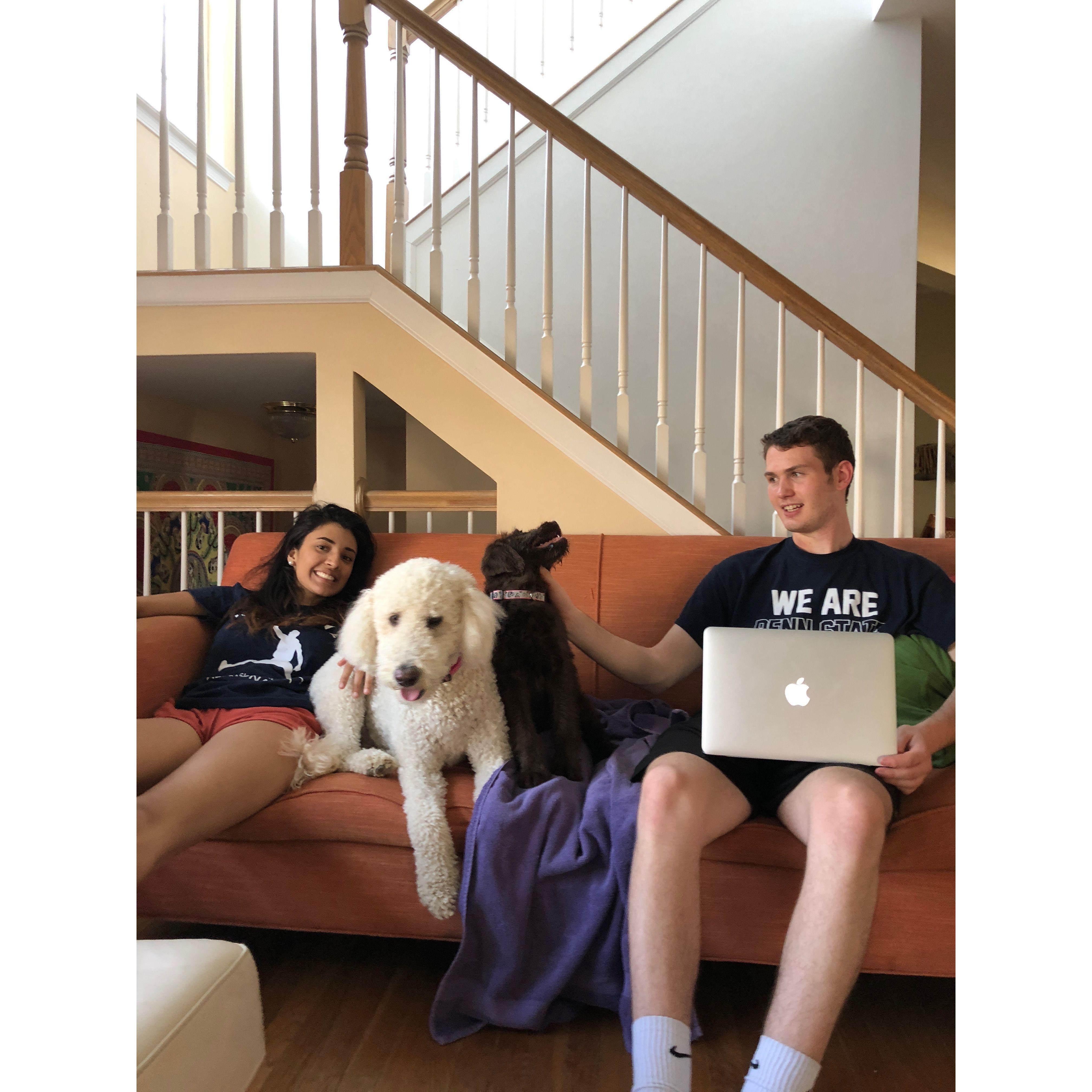 The day Dan and I brought Maya home and the day Dan first met his future in-laws <3