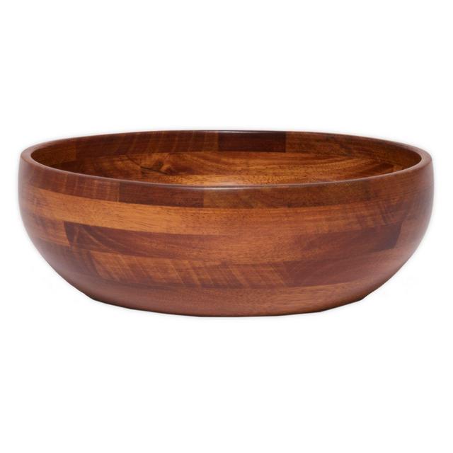 Lipper Cherry Wood Calabash Serving Bowl