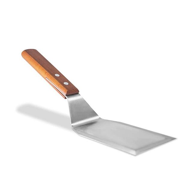 Bellemain Stainless Steel Spatula | Heavy Duty Spatula Turner, Beveled Edges, Hardwood Handle | Large Metal Spatula for Cast Iron Skillet, Griddle, Flat Top Grill | Hamburger Spatula, Griddle Scraper