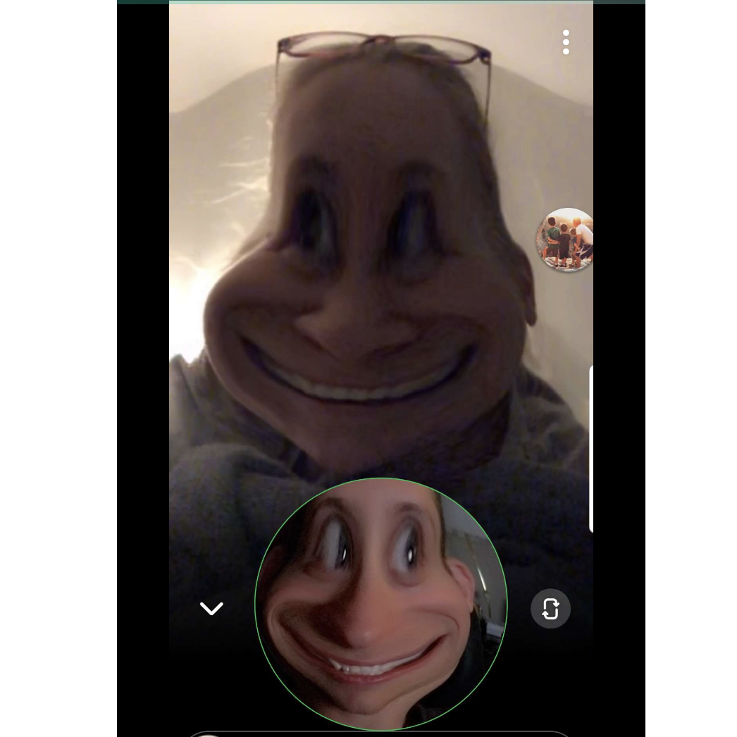 Being goofy together
