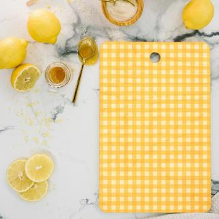 Gingham Rectangle Serving Board
