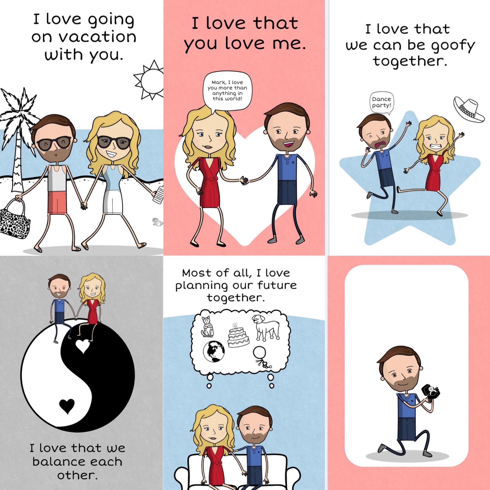 A snippet of the book Mark used to propose!