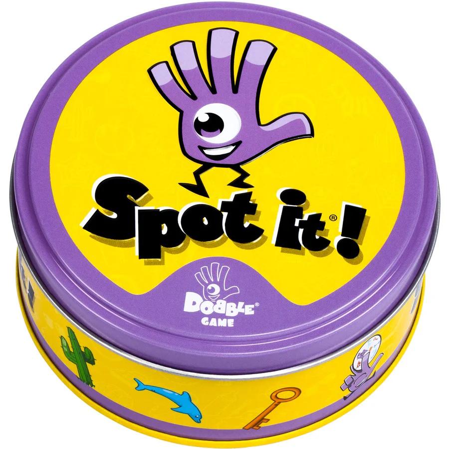 Asmodee Spot It! Classic Card Game (2024 Refresh) - Eco-Blister Edition, 5-in-1 Visual Perception Game for Quick Reflexes and Family Fun, Ages 6+, 2-8 Players, 10 Minute Playtime