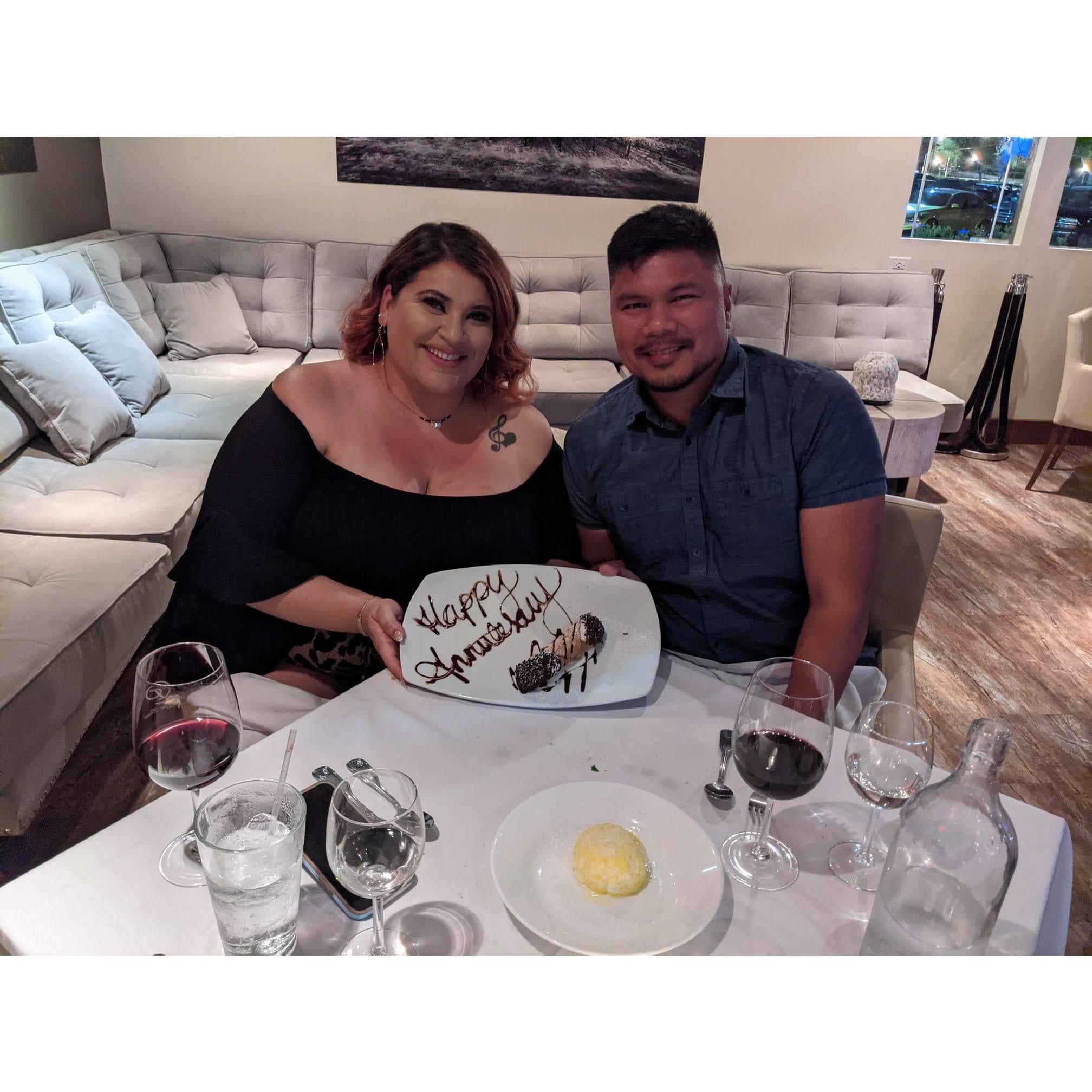 Our one year anniversary