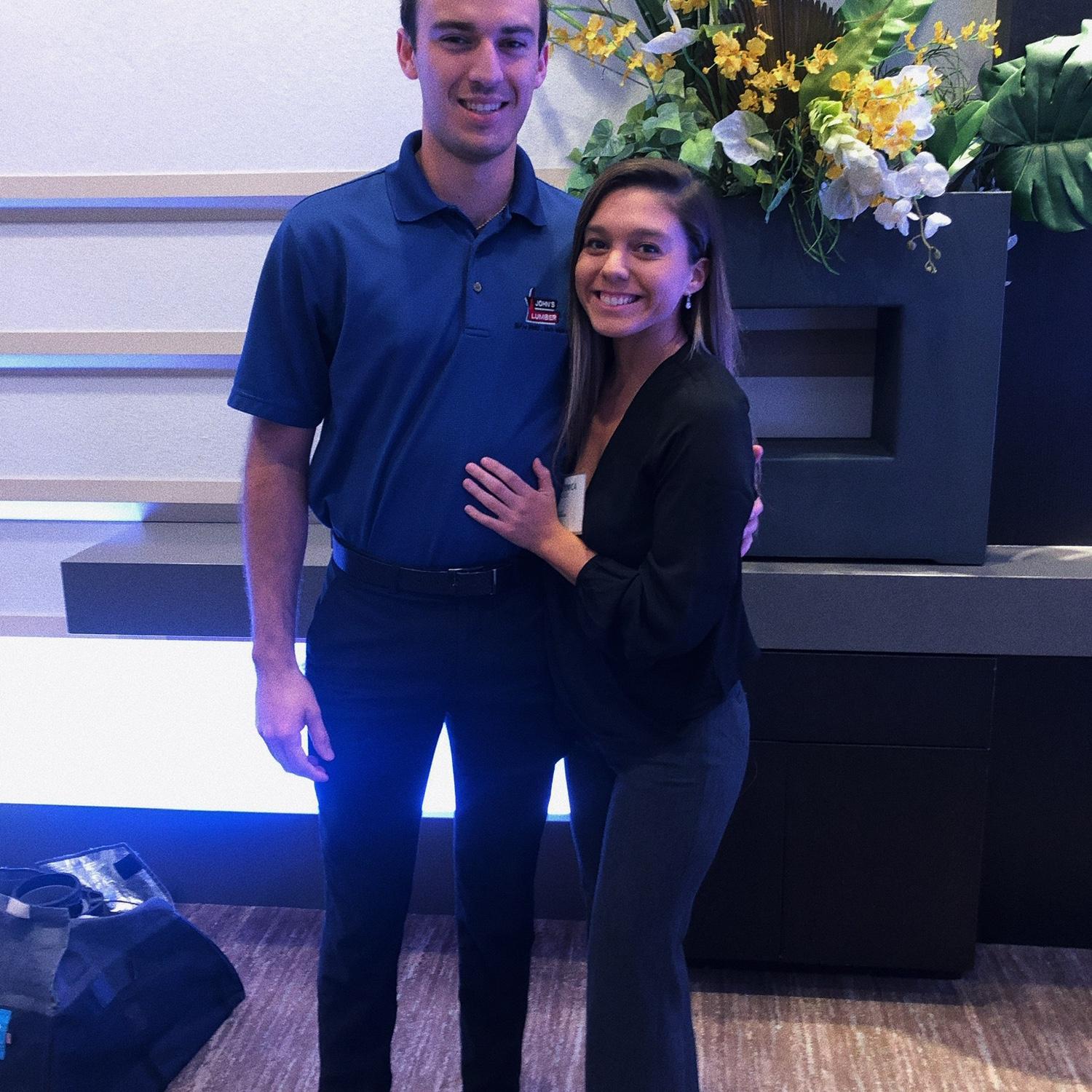 Celebrating Veronica at the MSU College of Nursing Scholarship award dinner in October of 2019.