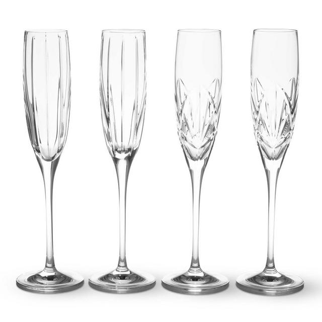 Mixed Dorset & Fiore Champagne Flutes, Set of 4