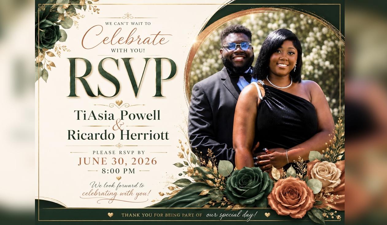 The Wedding Website of TiAsia Powell and Ricardo Herriott
