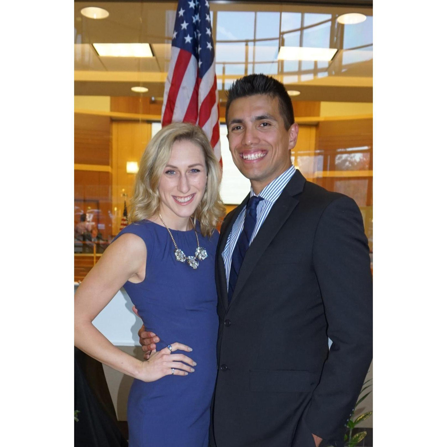 Luis's swearing in to Beachwood Police Department!