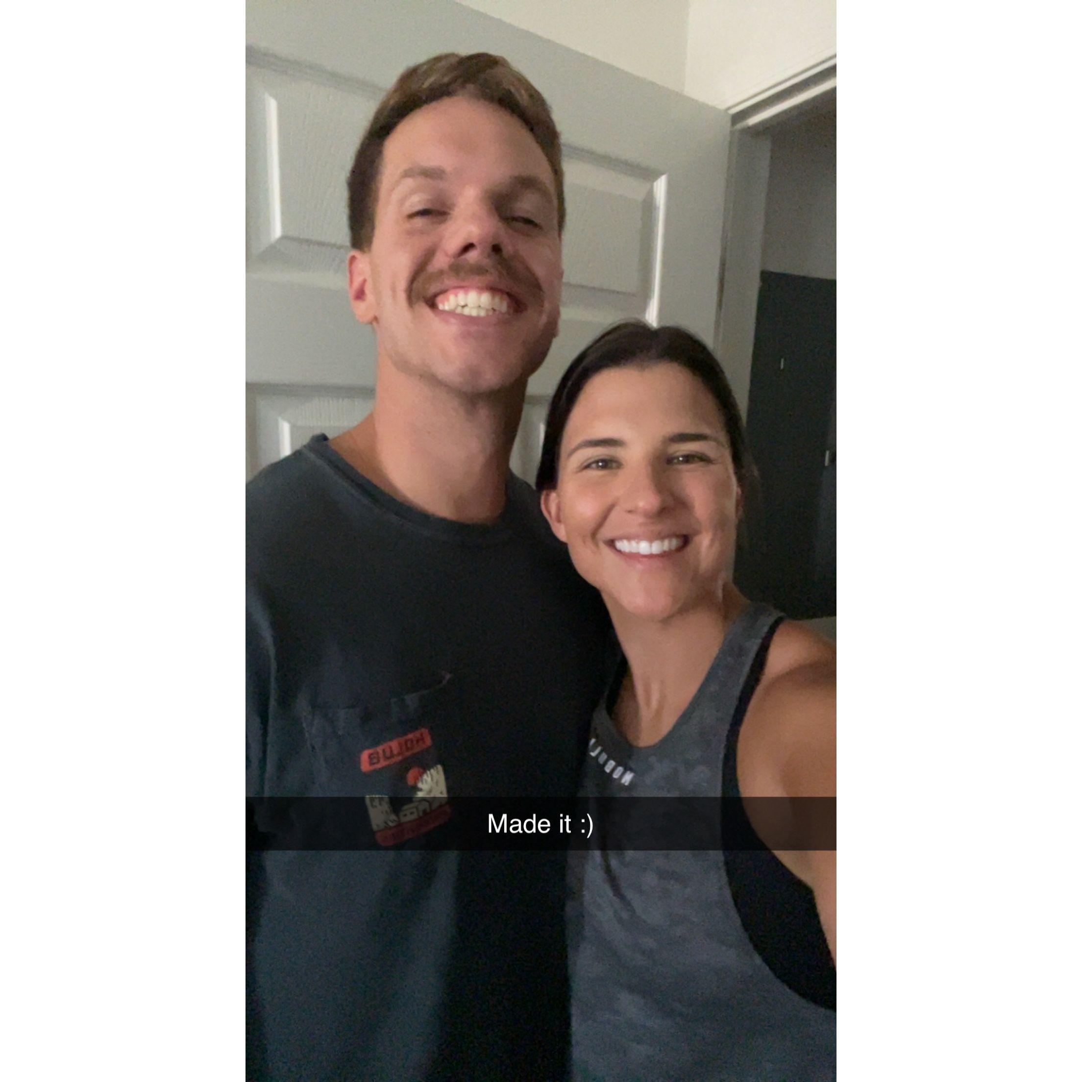 Our first photo together
