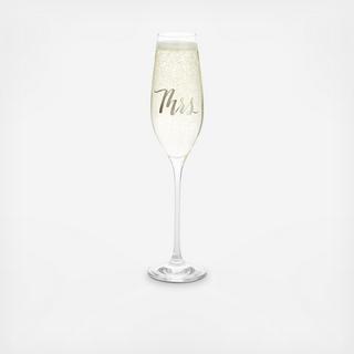 Mr. Champagne Flute, Set of 4