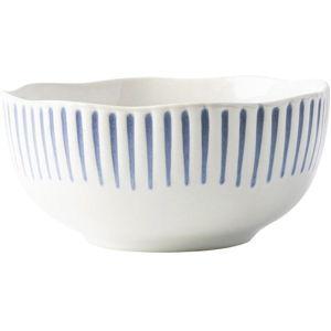 Juliska Bowls Sitio Stripe Indigo Cereal/Ice Cream Bowl (Cereal)