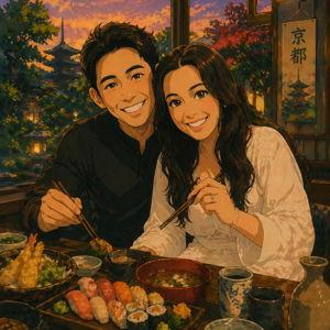 Nice Dinner for Two in Japan!