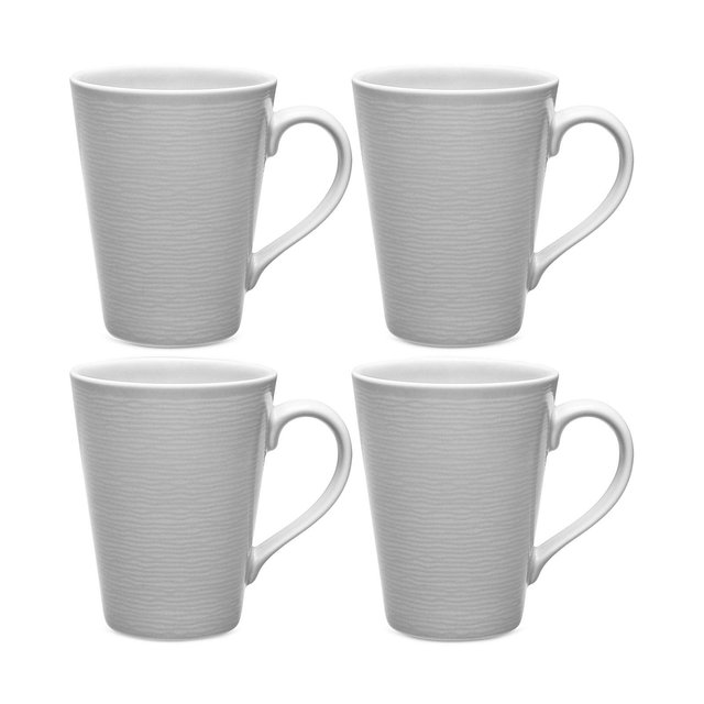 Noritake Swirl Mugs, Set of 4