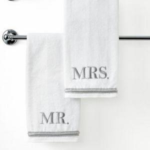 Avanti Bath Towels, Mr. & Mrs. 16" x 30" Hand Towel