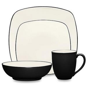 Noritake® Colorwave Square 4-Piece Place Setting in Graphite