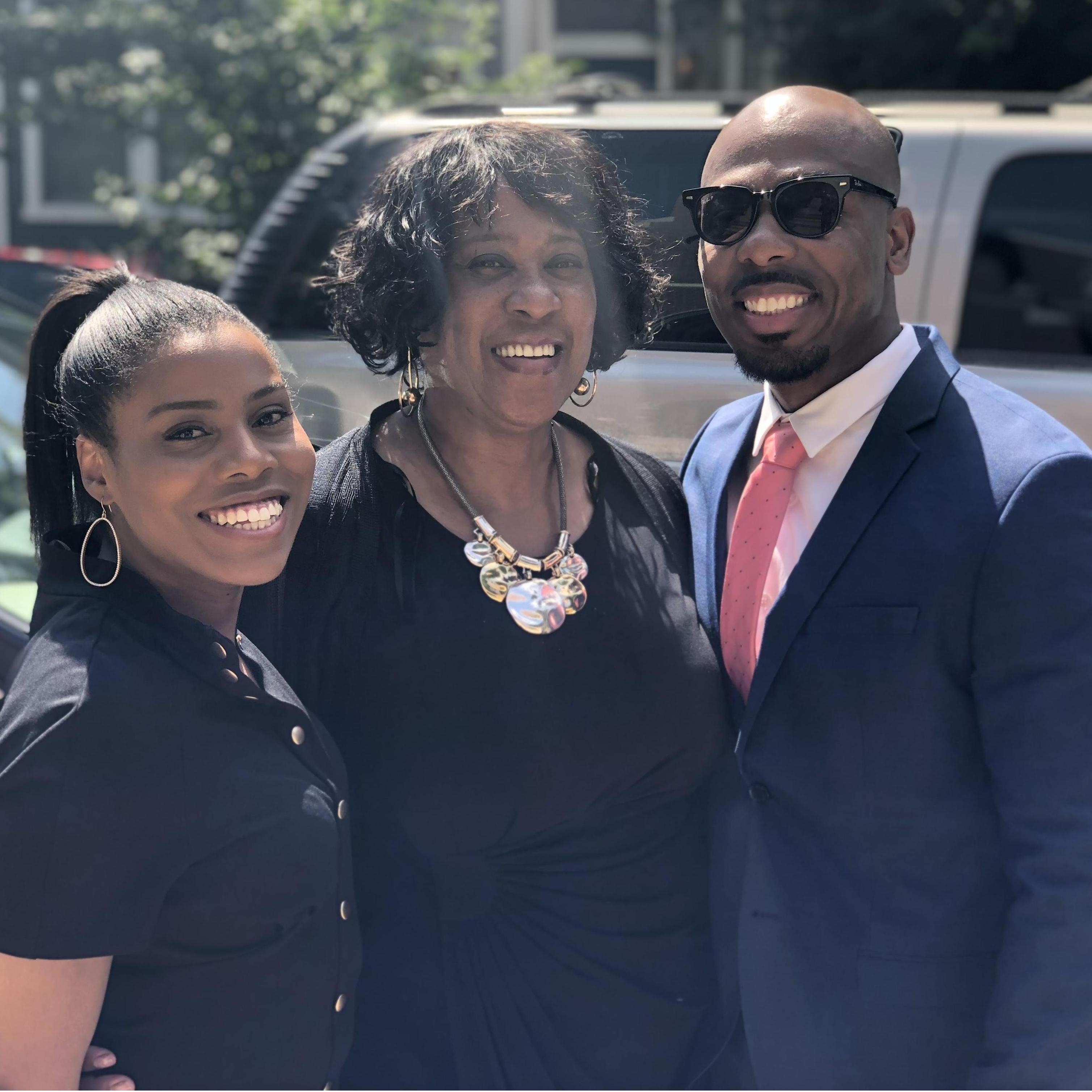 Family weddings with Allen's mom
