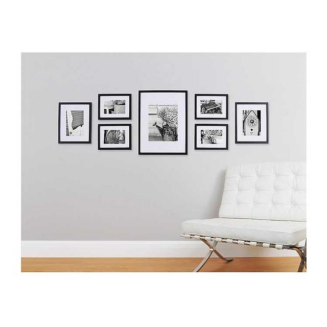Black Wood 7-pc. Gallery Wall Picture Frame Set